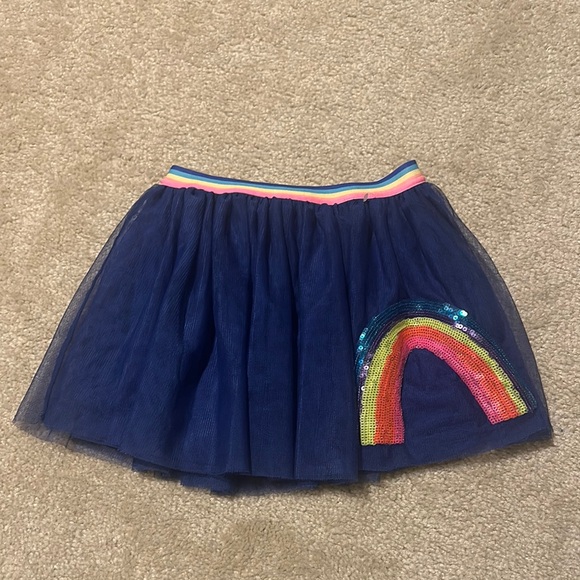 Garanimals Other - 365 kids by Garanimals Girls' Blue Tulle rainbow skirt size 5